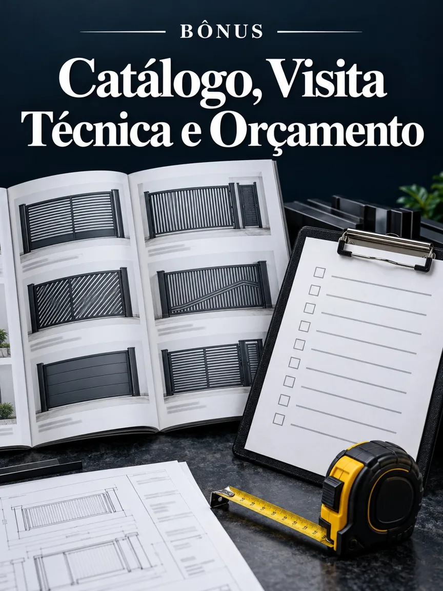 Capa do bônus Catálogo, Visita Técnica e Orçamento
